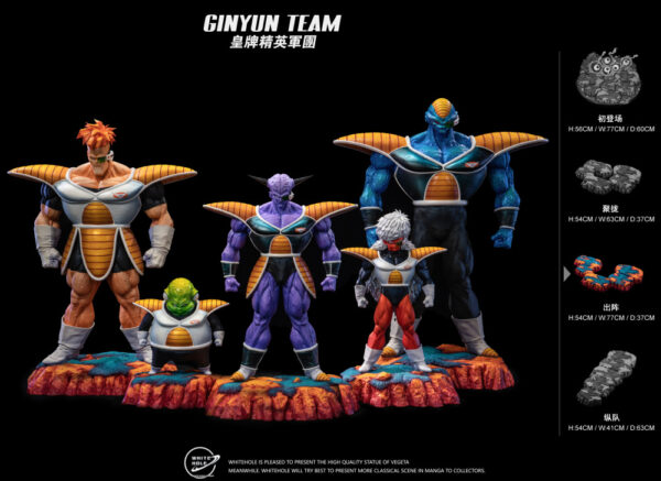 White Hole Studio - Dragon Ball - Ginyu Force The elite group of mercenaries employed by Frieza Statue - Image 6