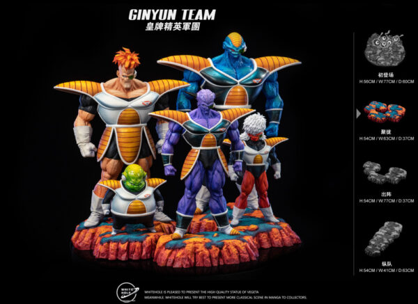 White Hole Studio - Dragon Ball - Ginyu Force The elite group of mercenaries employed by Frieza Statue - Image 2